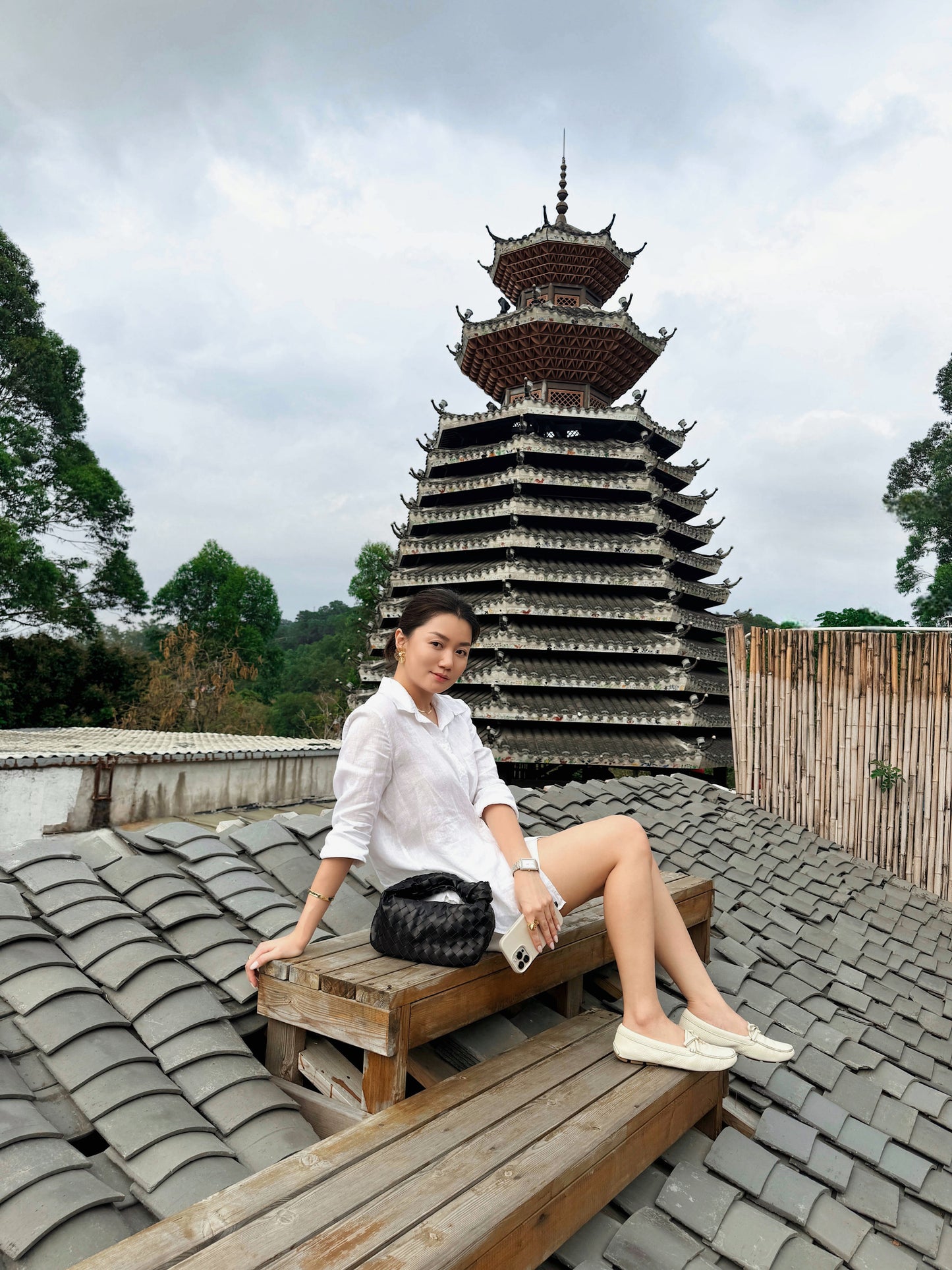 Chloe Bloom Pearl Earrings