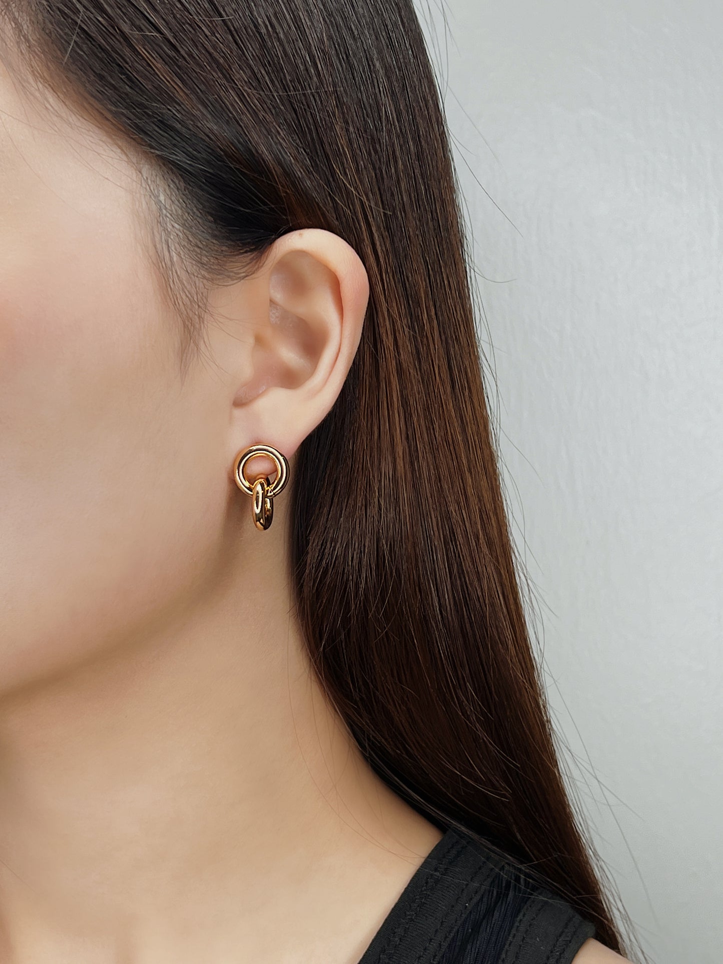 Juliana Interlock Double Circle Earrings