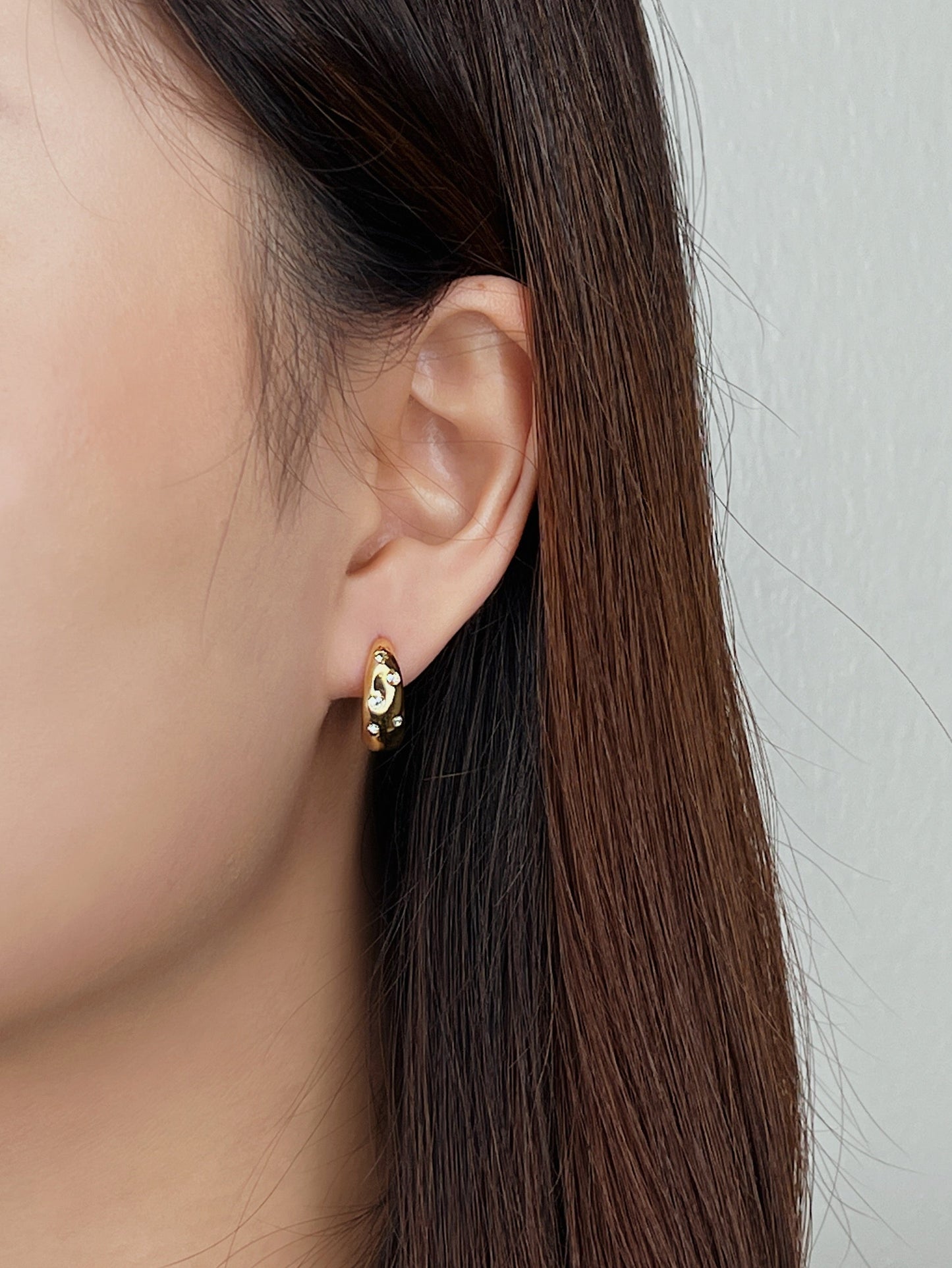 Lyla Pavé CZ Hoop Earrings