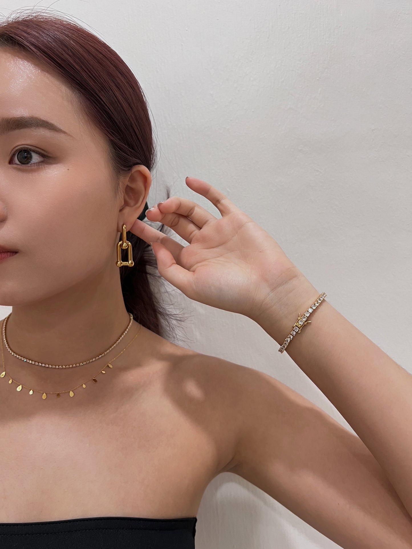 Clara Interlock Link Earrings