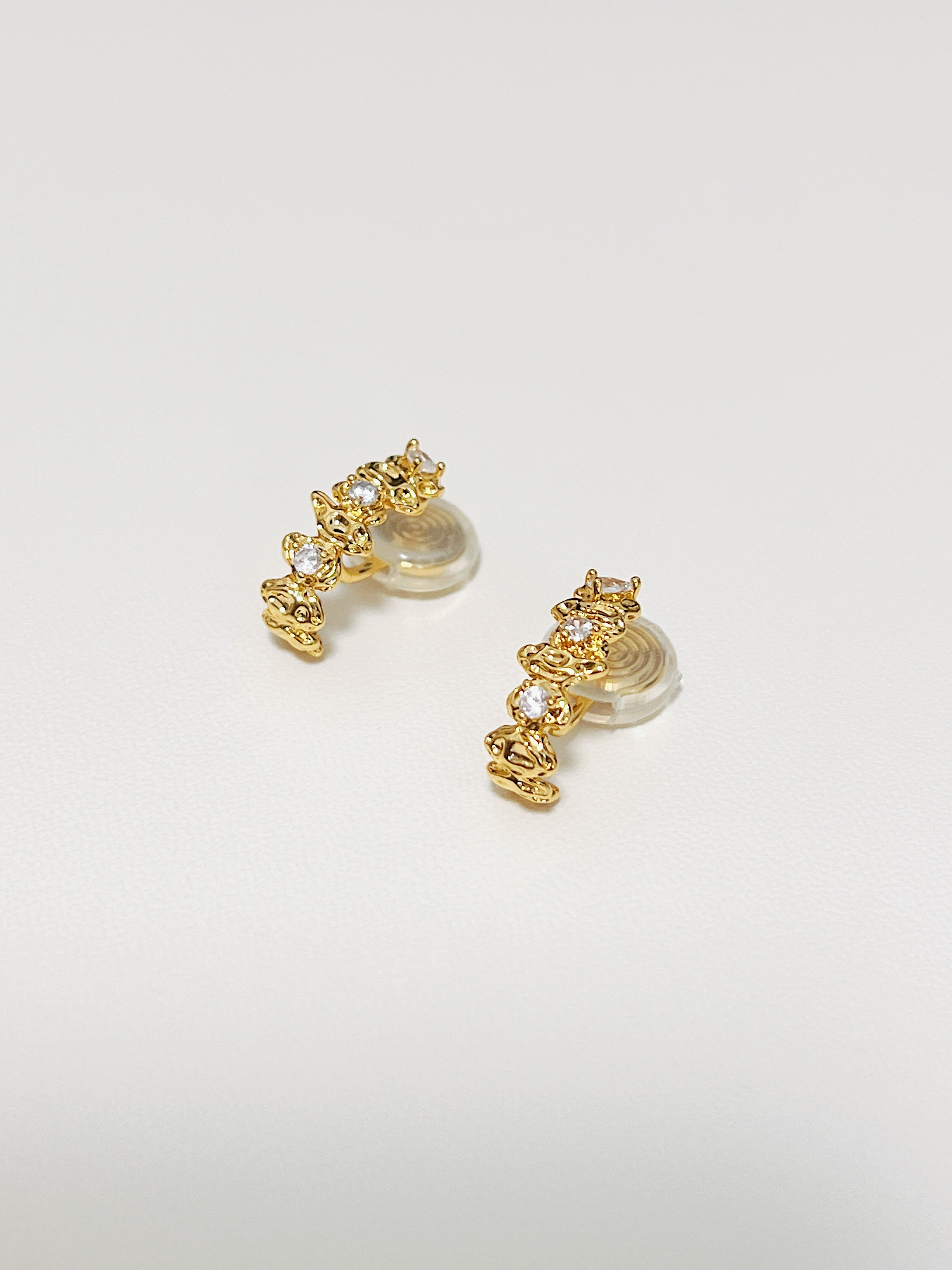 Celeste Astral Climber Clip-on Earrings | 18k Gold Non-Pierced