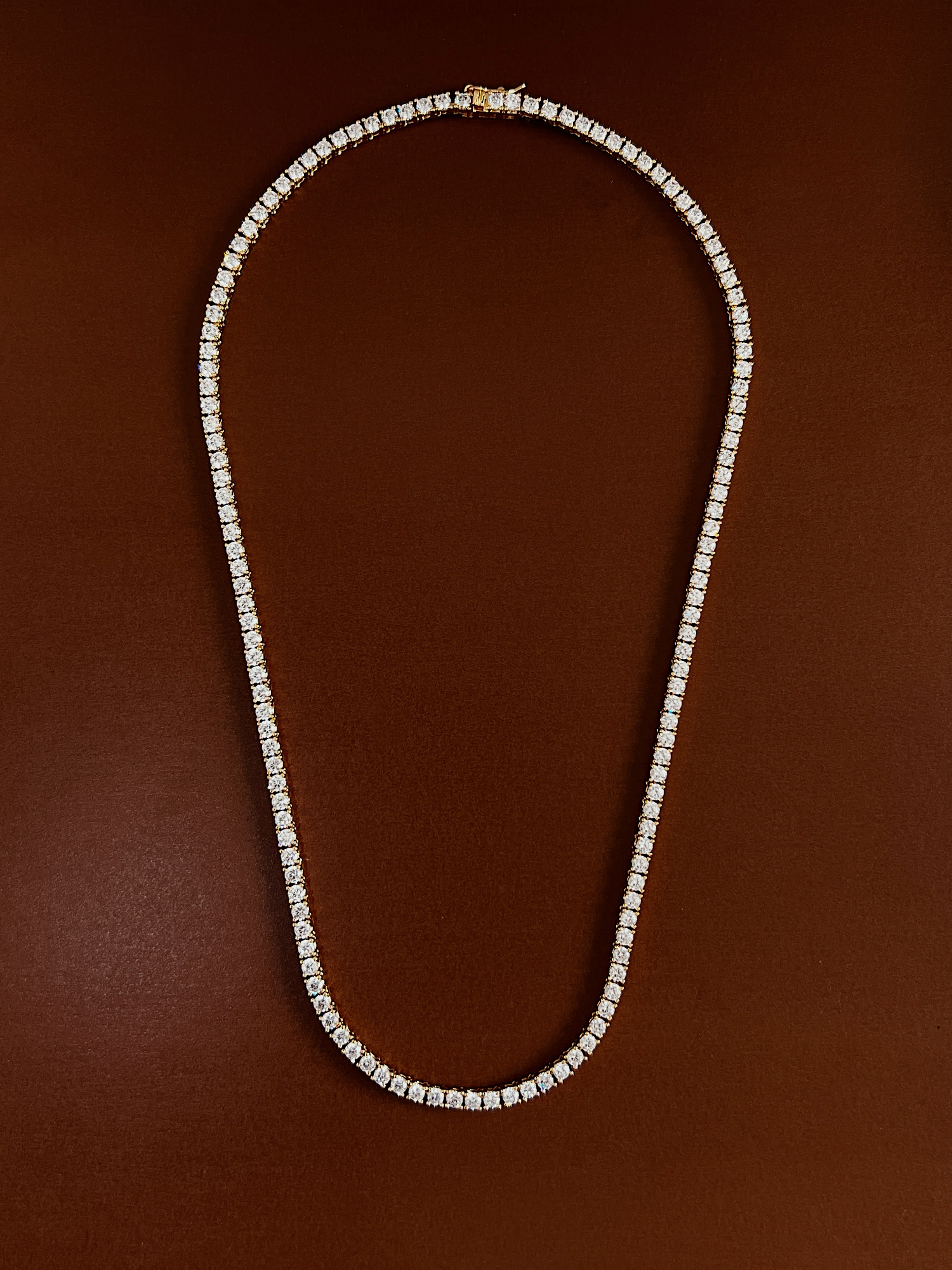 Monica Classic Tennis Necklace | 5A Cubic Zirconia – Aurous Atelier