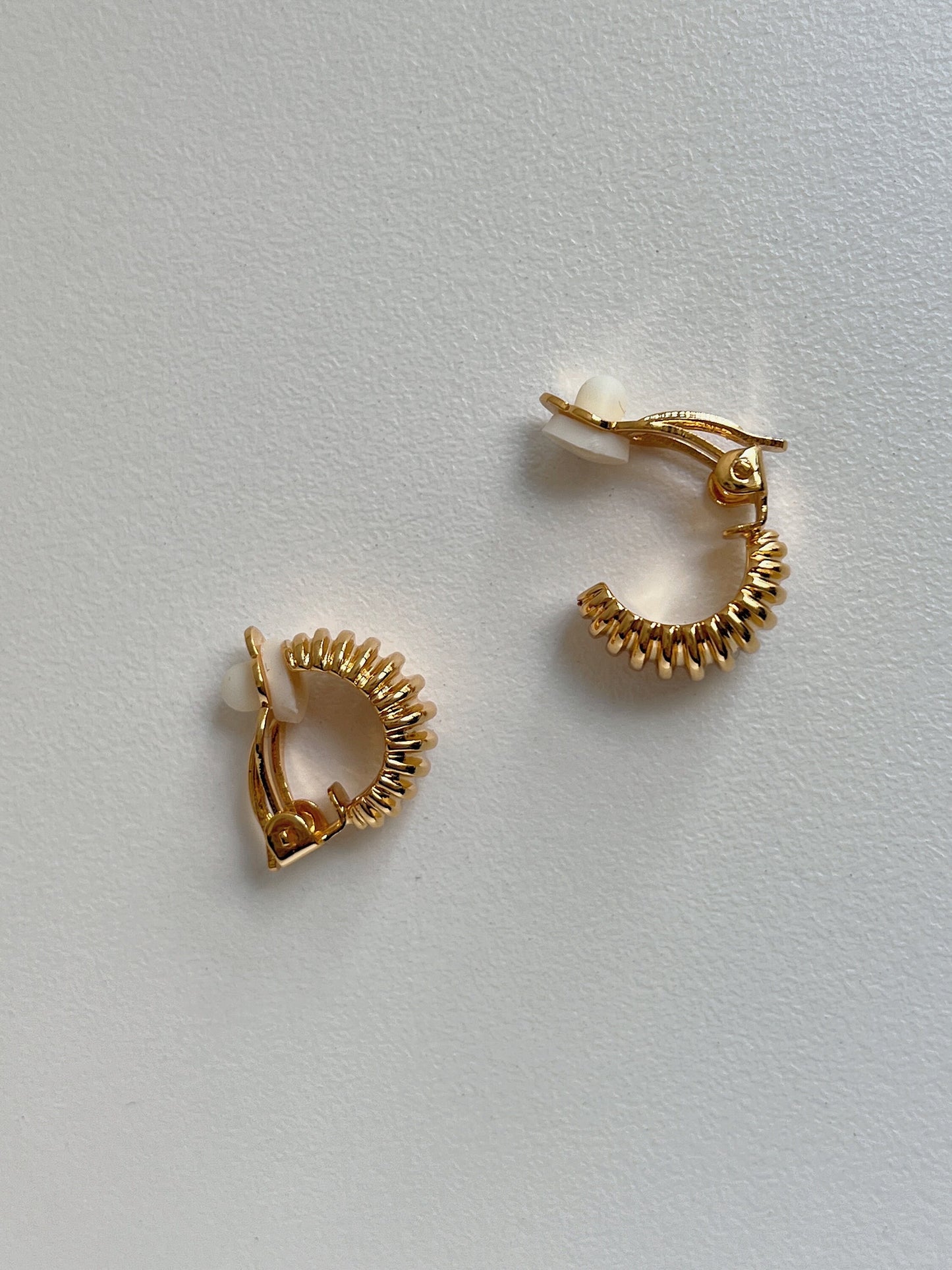 Gold clip on hoop earrings - perfect addition to your jewelry collection
