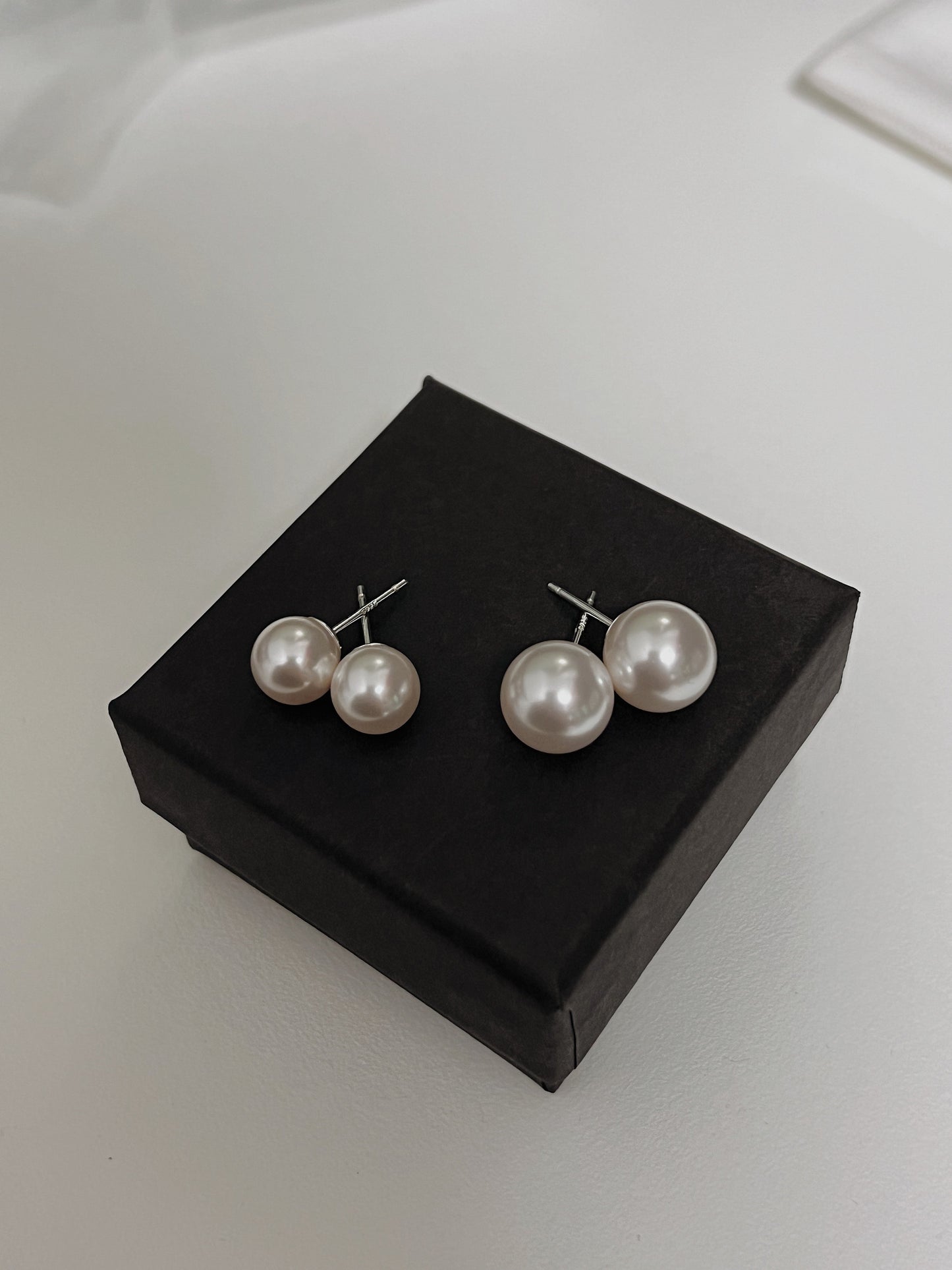 Classic Pearl Stud Earrings, Delicate Pearl Earrings, Timeless Swarovski Pearl Earrings, Vintage Pearl Earrings, Sophisticated Pearl Studs,