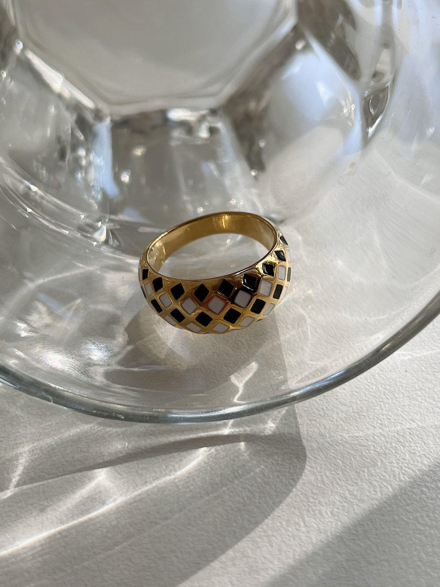 Sadie Checkered Ring