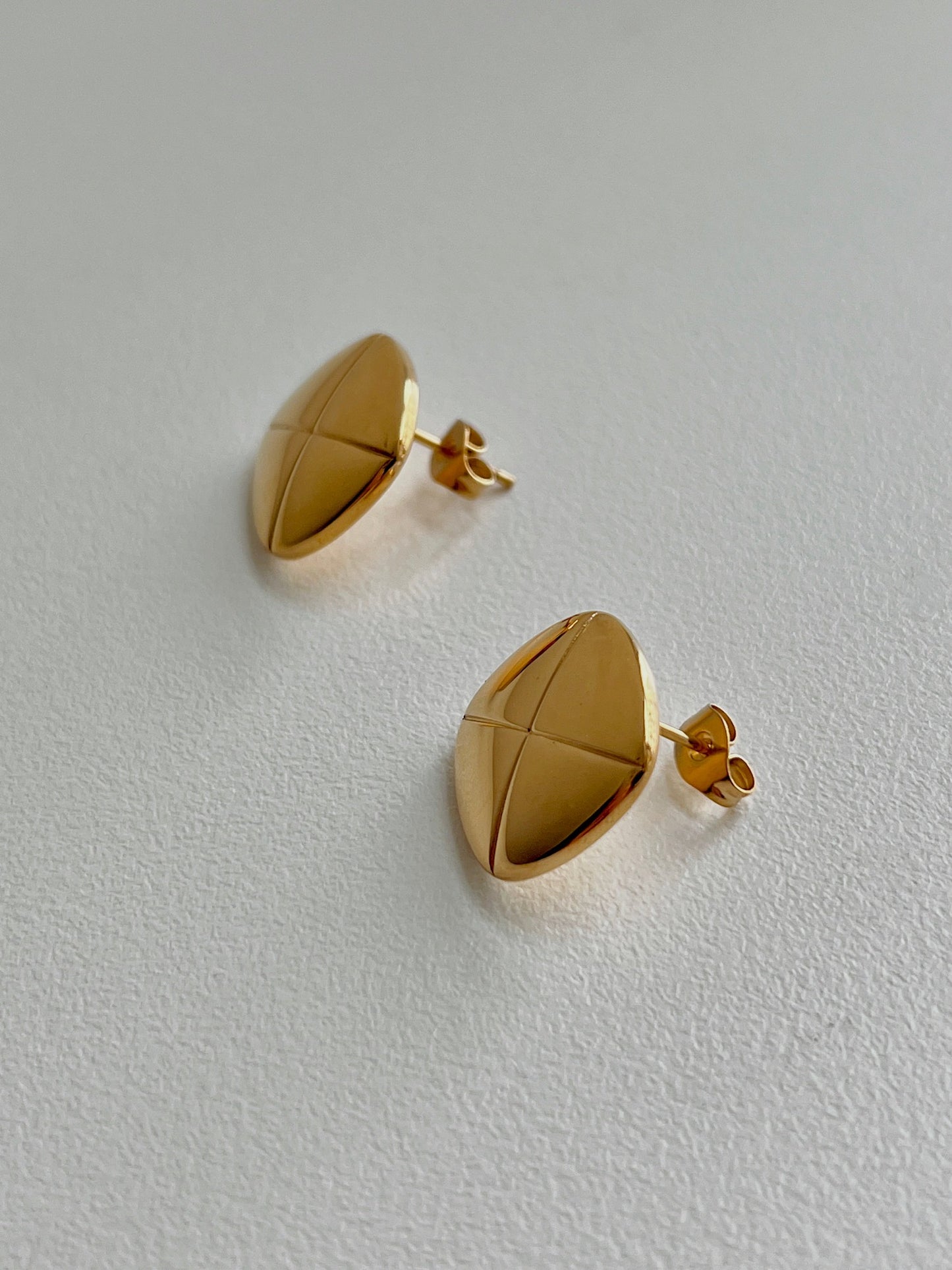 Kayla Quilted Stud Earrings