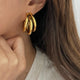 Ivette Triple Hoop Earrings