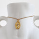 Gianna Oval Cross Medallion Necklace