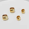 Sasha Bold Dome Huggie Hoops