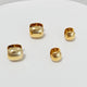 Sasha Bold Dome Huggie Hoops