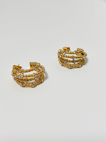 Lily Gold Multi Hoop Earrings