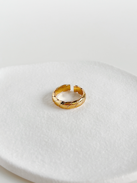 Polene Gold Twill Ring