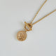 Maya Gold Medallion Necklace