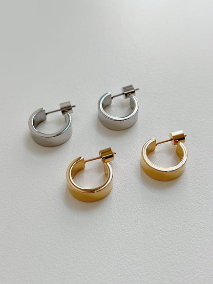 Vera Flat Hoop Earrings