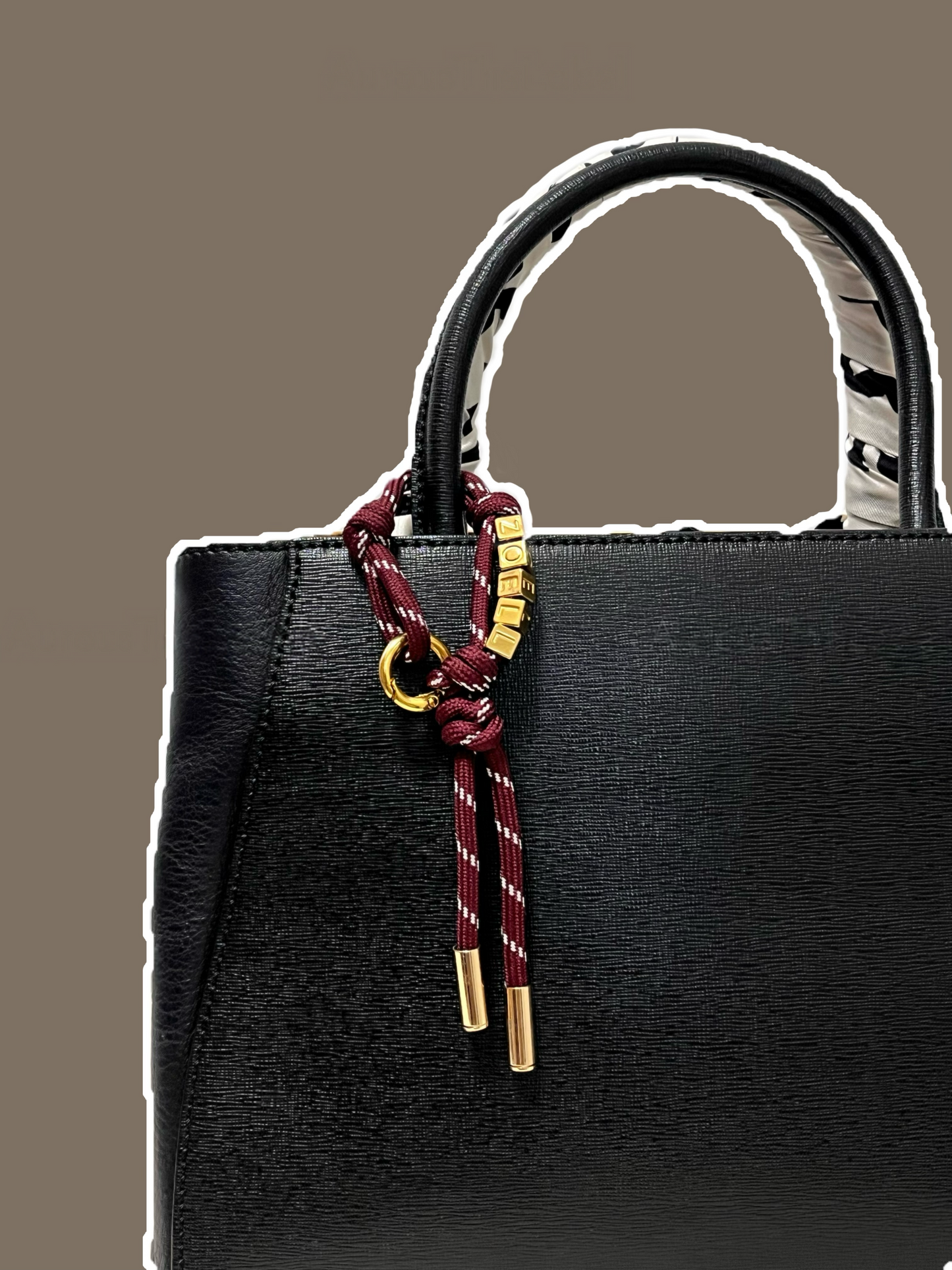 Personalized Name Cord Bag Charm