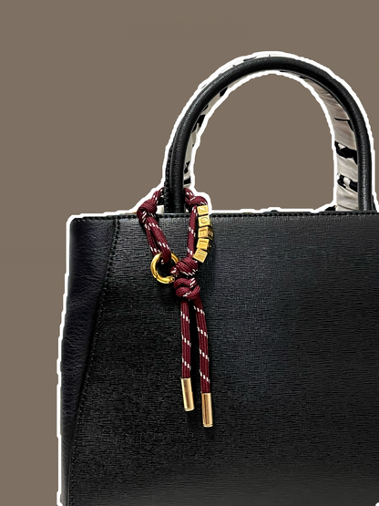 Personalized Name Cord Bag Charm