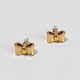 Sora Bow Gold Stud Earrings