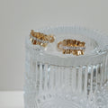 Blaine Wrinkled CZ Clip On Earrings