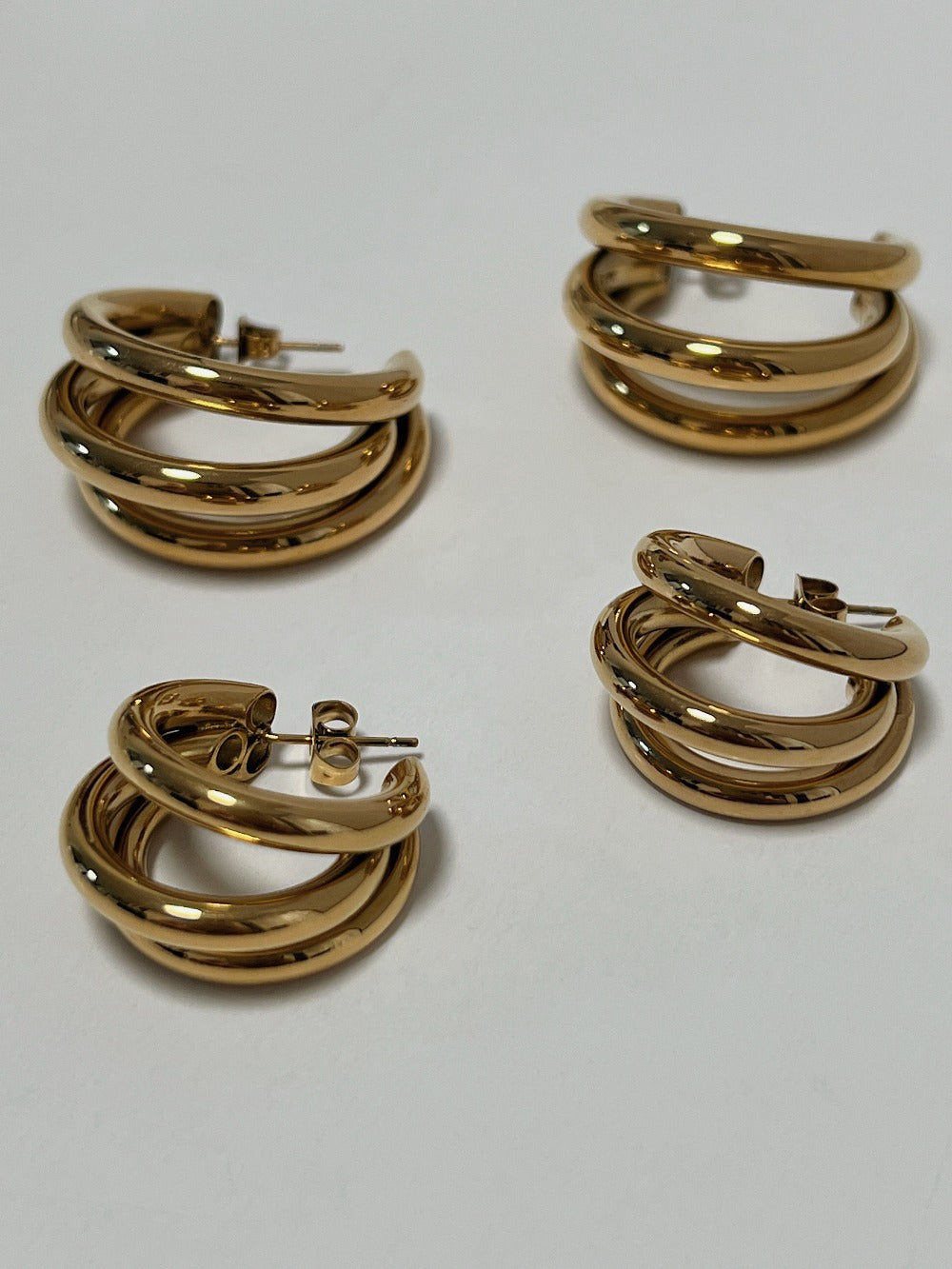 Ivette Triple Hoop Earrings