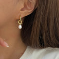 Caroline Pearl Drop Earrings