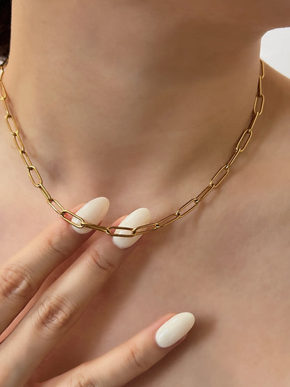Sofia Paperclip Chain Necklace