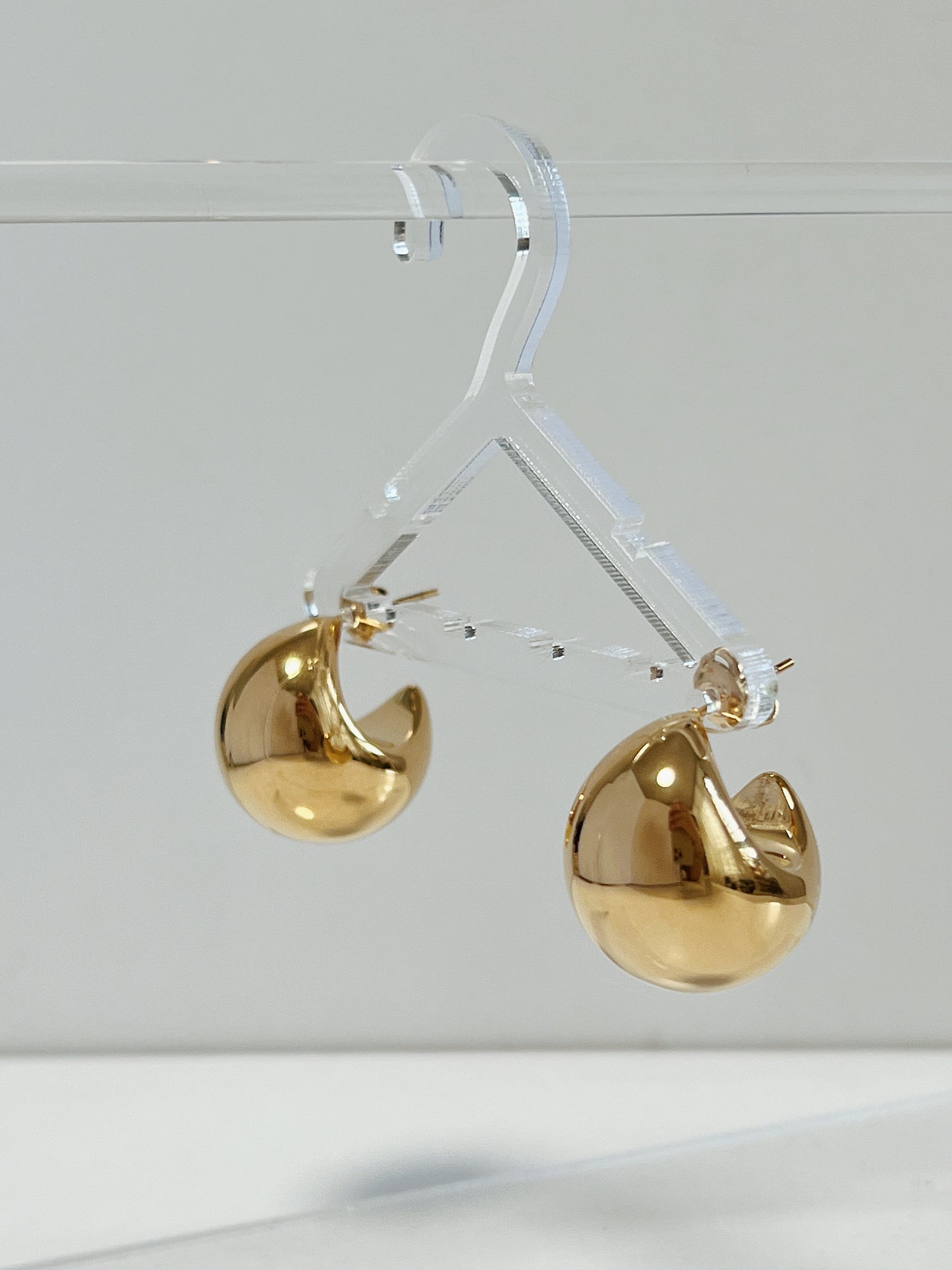 Evita Dome Hoop Earrings