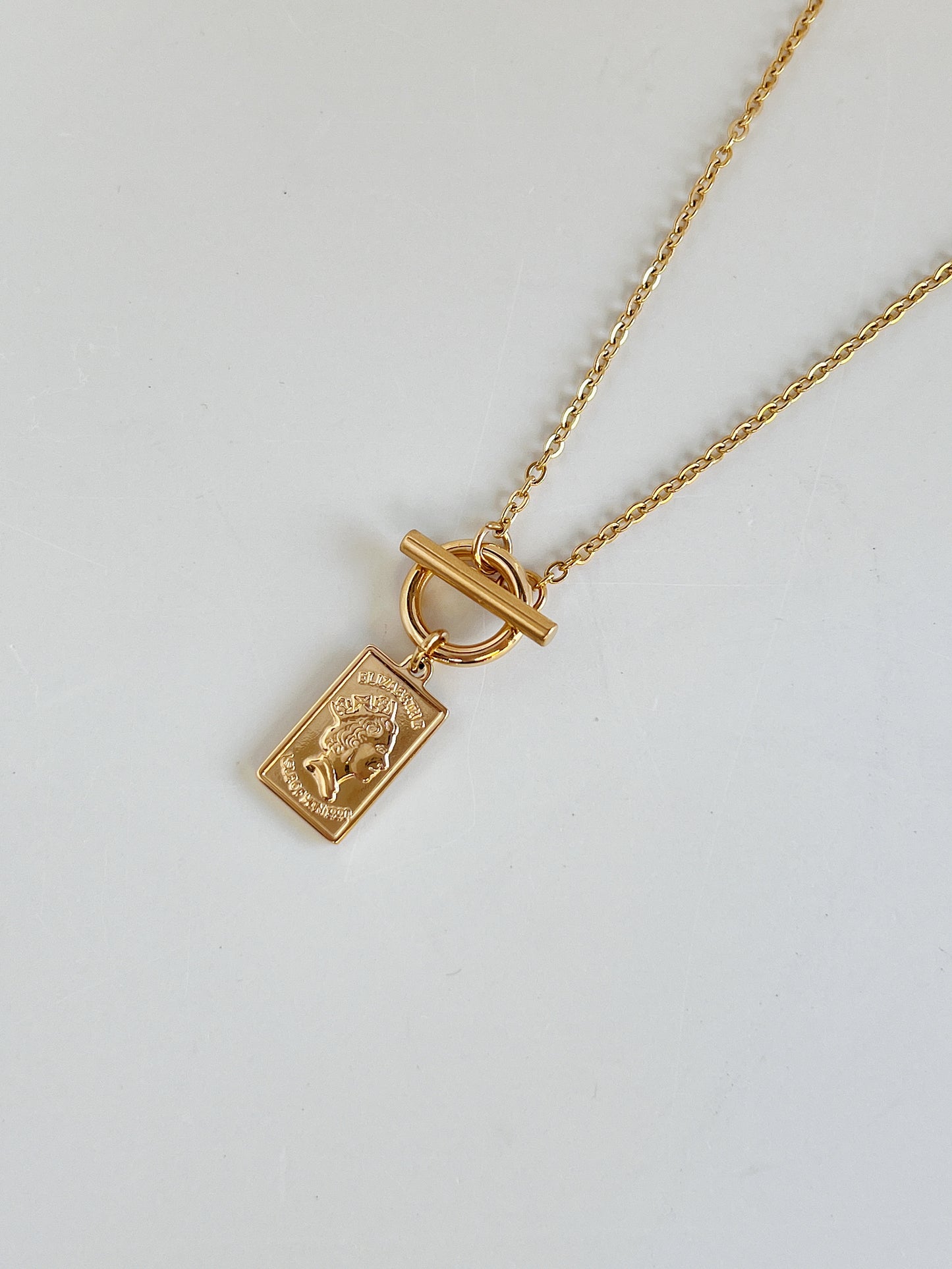 Maya Gold Medallion Necklace