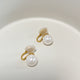 Audrey Pearl Stud Clip-On Earrings