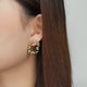 Natalia Sculptured Gold Earrings
