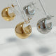 Evita Dome Hoop Earrings