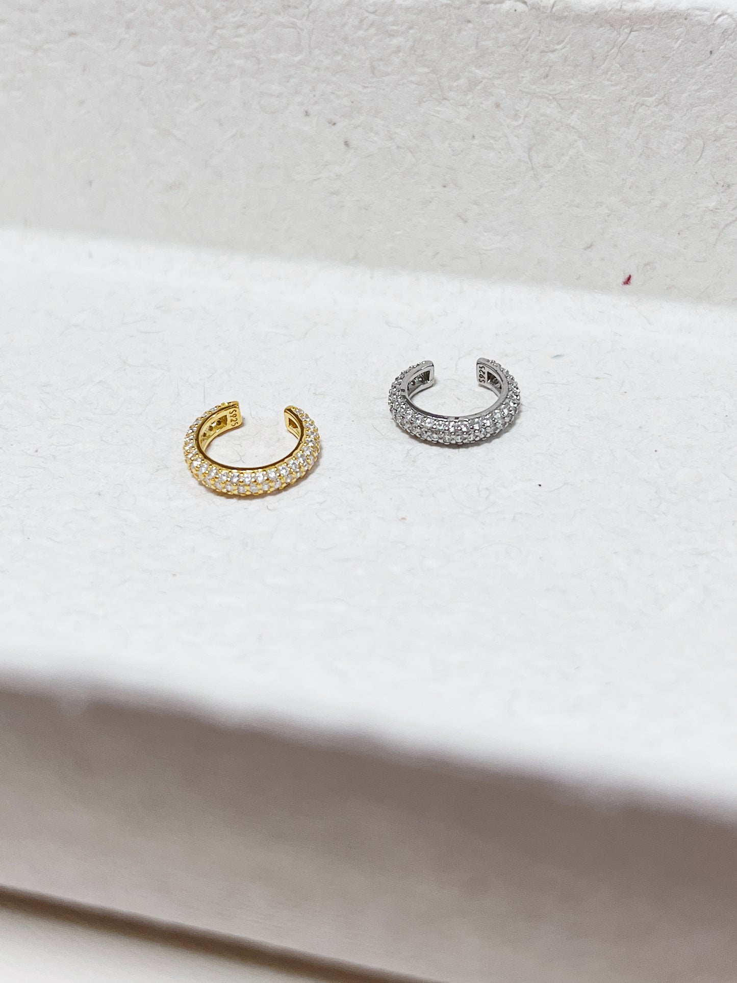 Rosé 18K Gold Vermeil Pave Ear Cuff