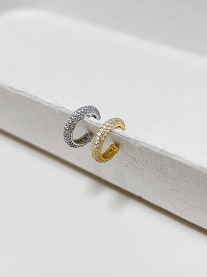 Rosé 18K Gold Vermeil Pave Ear Cuff