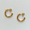 Jean Ball Front Hoop Earrings