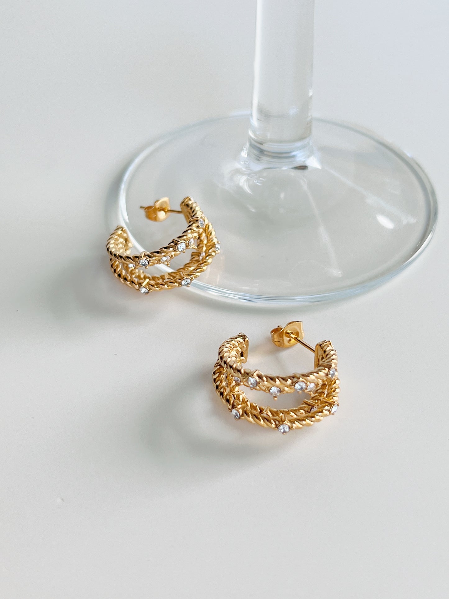 Lily Gold Multi Hoop Earrings