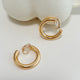 Jen Classic Bold Clip On Hoop Earrings