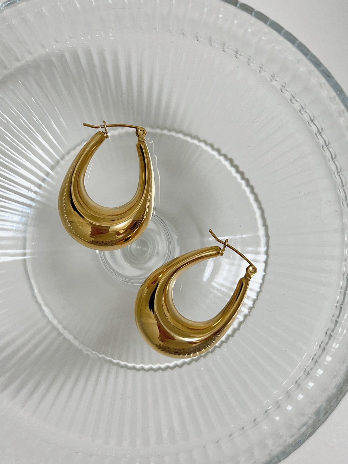 Milica Oval Hoop Earrings