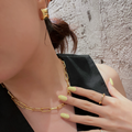 Asher Chunky Gold Link Necklace