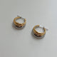Kim Minimalist Mixed Metal Hoops