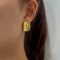 Caity Rectangle Stud Earrings