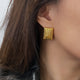 Alas Rectangle Stud Earrings