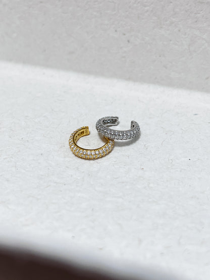 Rosé 18K Gold Vermeil Pave Ear Cuff