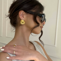 Vintage Circle Spiral Studs
