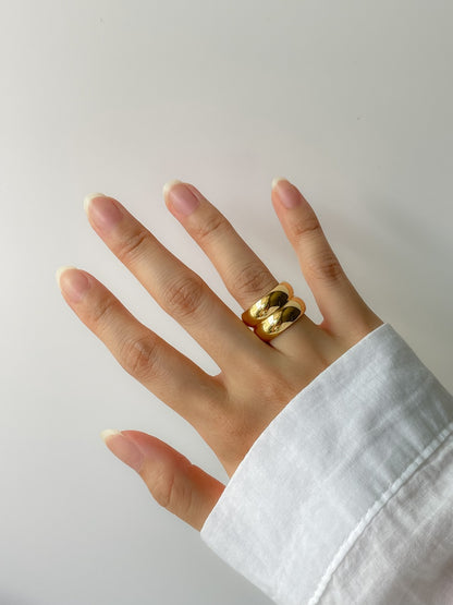 Holly Chunky Cigar Band Ring