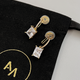 Candice Emerald Cut Diamond CZ Clip-On Earrings