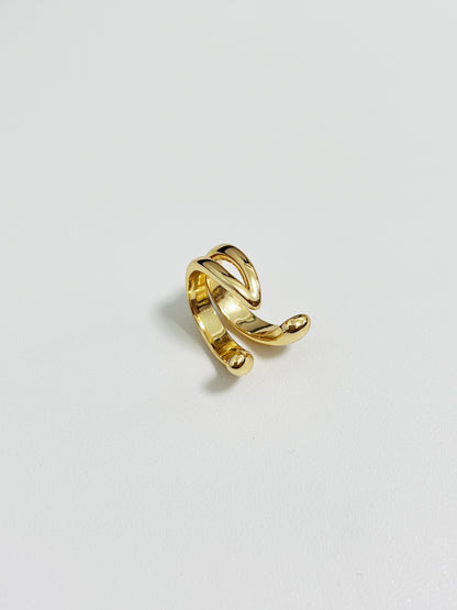 Top-down view of Tobi architectural ear cuff.
