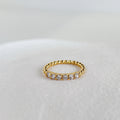 Nura Beaded Diamond Half Eternity Ring