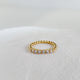 Nura Beaded Diamond Half Eternity Ring