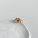 Doris Asymmetrical Hammered Bypass Ring