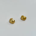 Camille Brushed Curve Stud Earrings
