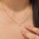 Cala Solitaire Moissanite Pendant Necklace